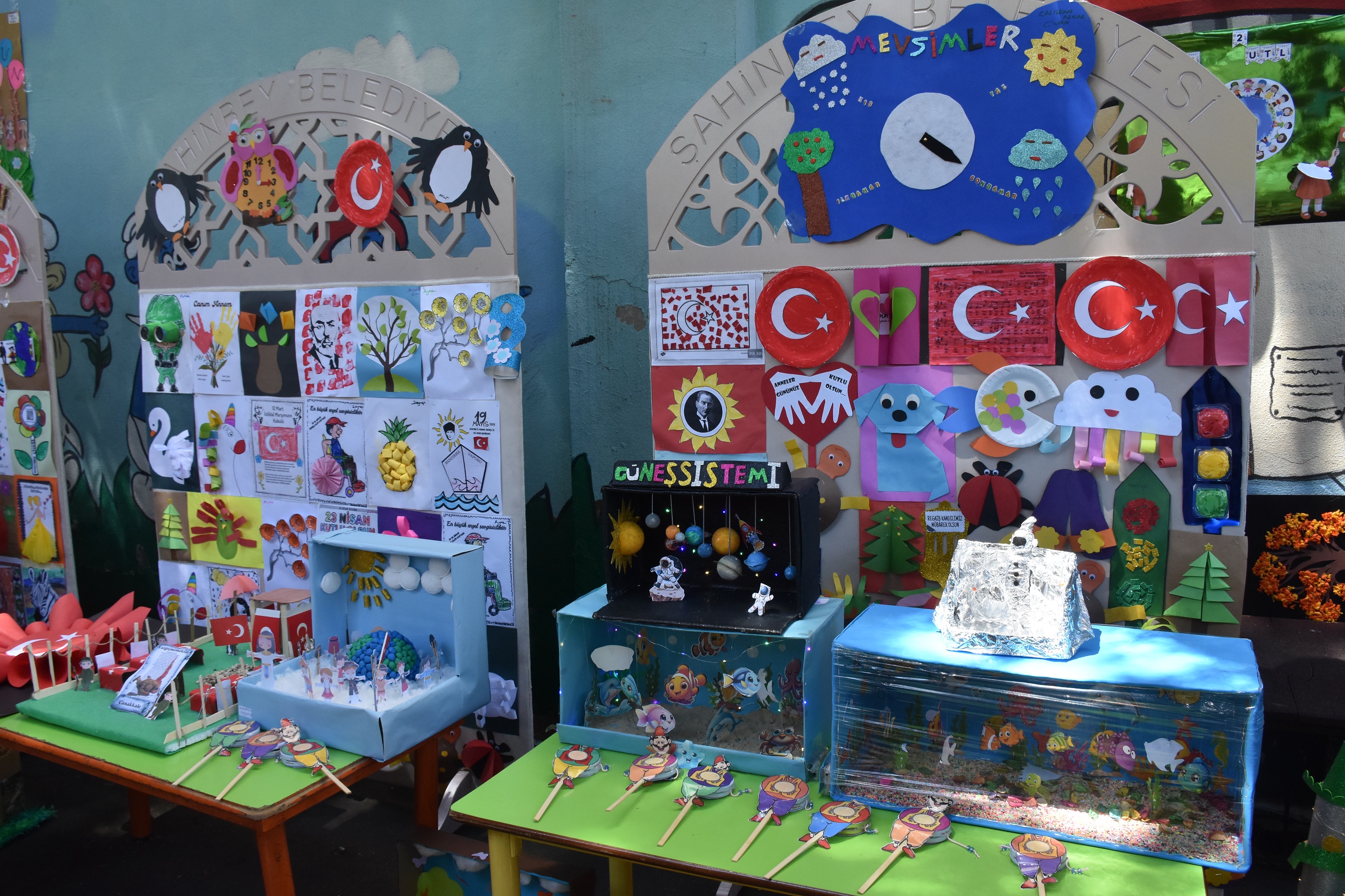 �ahinbeyli Miniklerden B�y�k Sergi