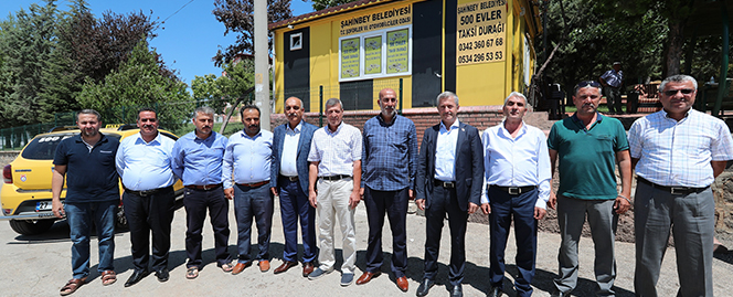 Ba�kan�m�z, Taksicileri Ziyaret Etti