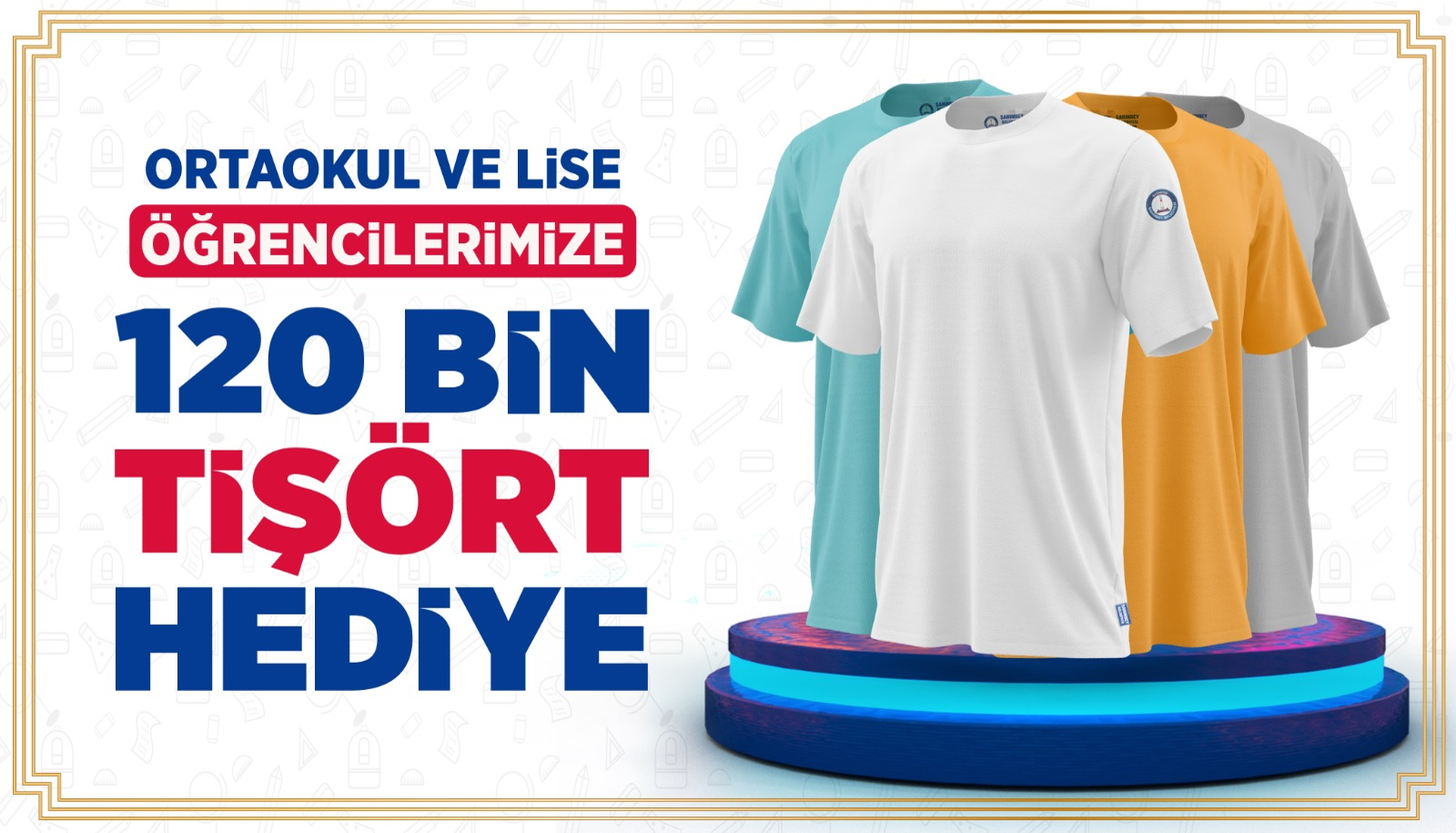 Ortaokul ve Lise ��rencilerimize Ti��rt Hediye Ettik